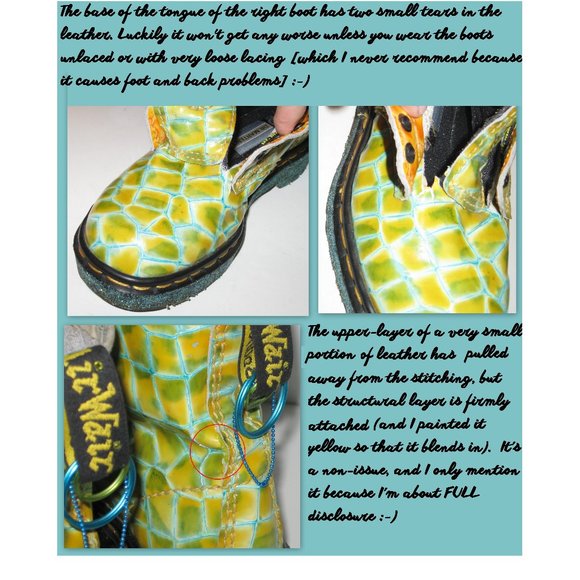 FuNkY UK Size 3 / US Size 5 Doc Marten's Boots - Picture 7 of 8